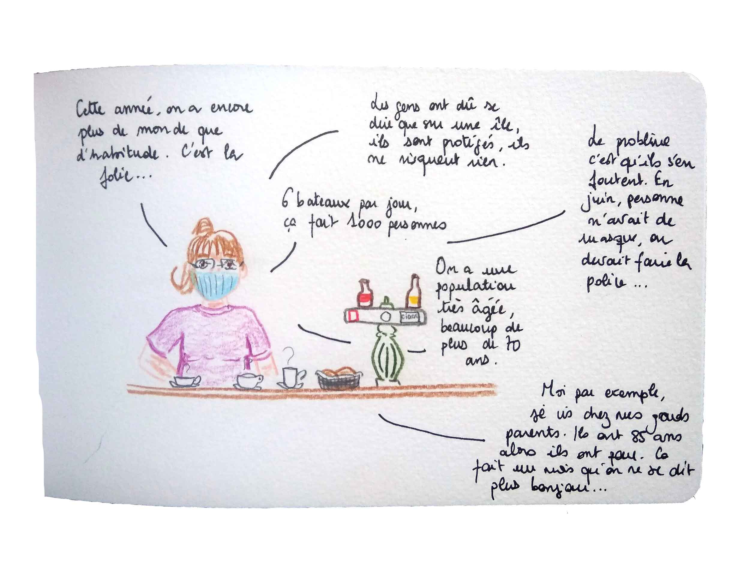 alice  raconte - carnettiste - illustratrice - carnet voyage - ouessant- bretagne