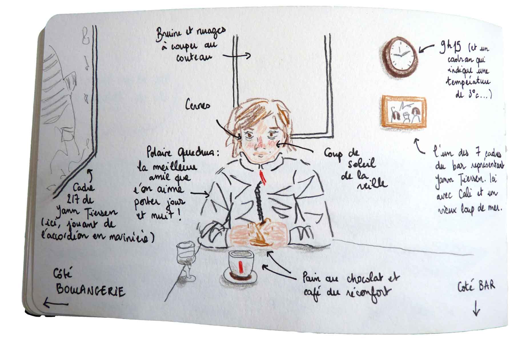 alice  raconte - carnettiste - illustratrice - carnet voyage - ouessant- bretagne