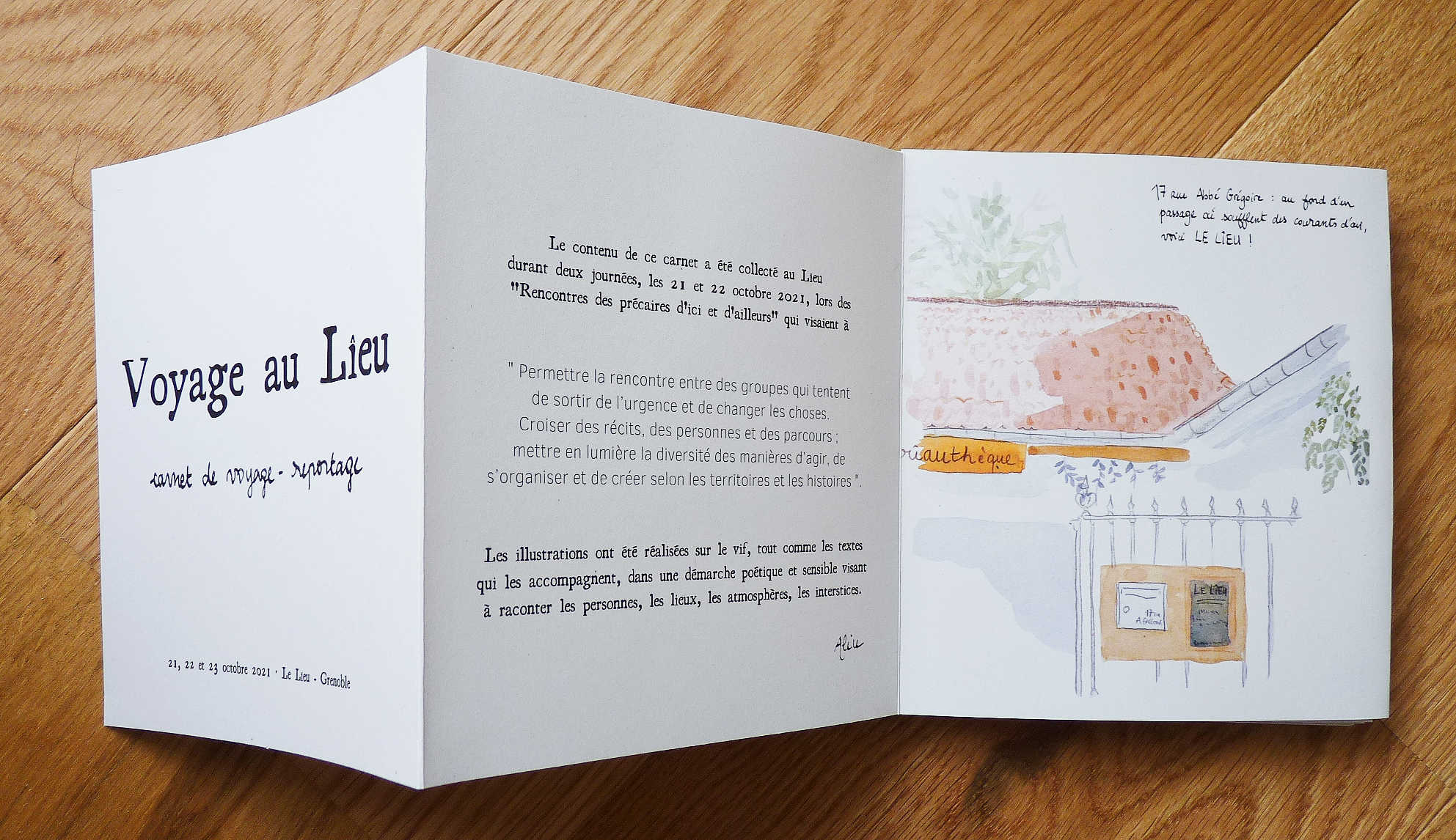 alice raconte - illustratrice - carnettiste - carnet voyage - reportage dessine - grenoble - abbe pierre