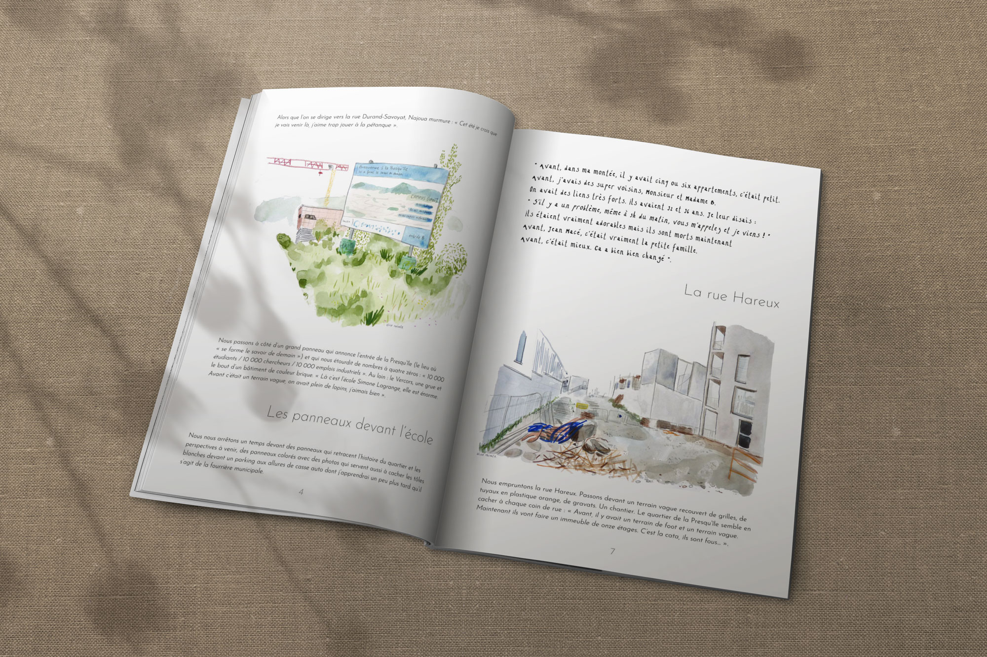 alice raconte - carnettiste - illustratrice - grenoble - bretagne - carnet voyage - reportage dessine - presqu'ile