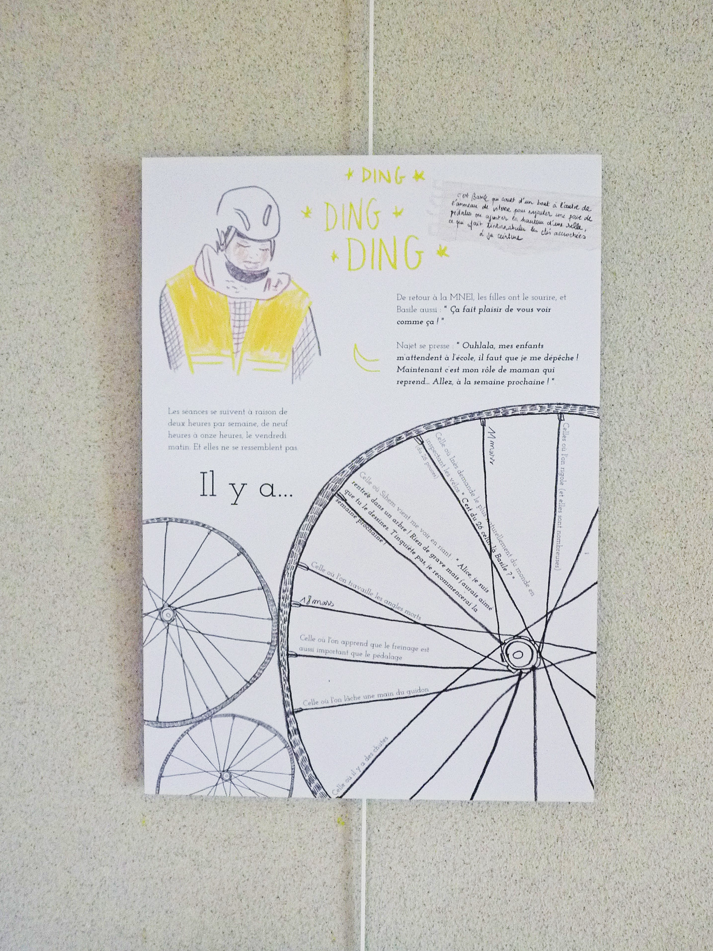 alice raconte - carnettiste - illustratrice - grenoble - bretagne - reportage dessine - velo - roues libres - exposition