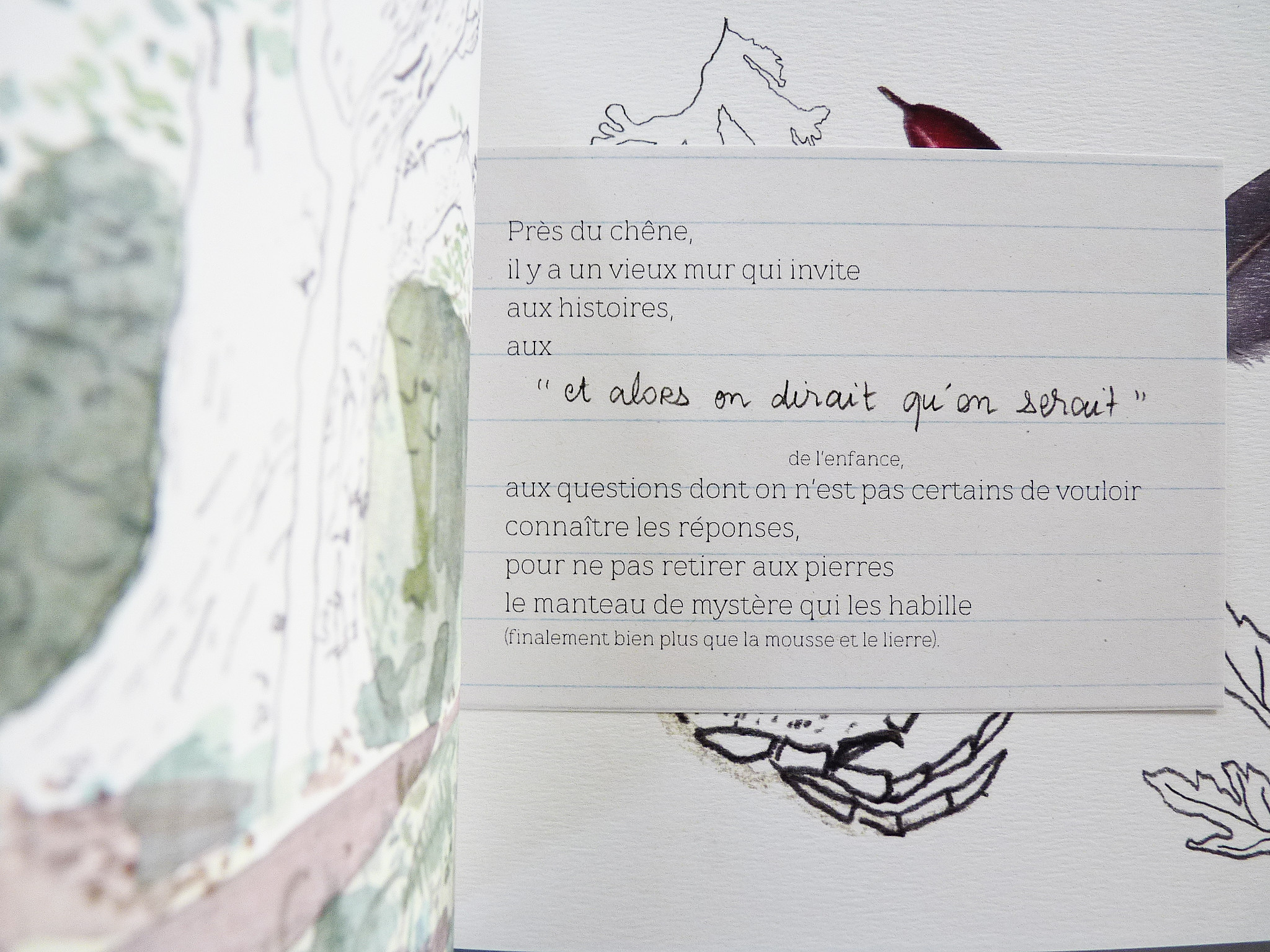 alice raconte - illustratrice - carnettiste - bretagne - sene- aquarelle -morbihan - carnet voyage - papiers marches