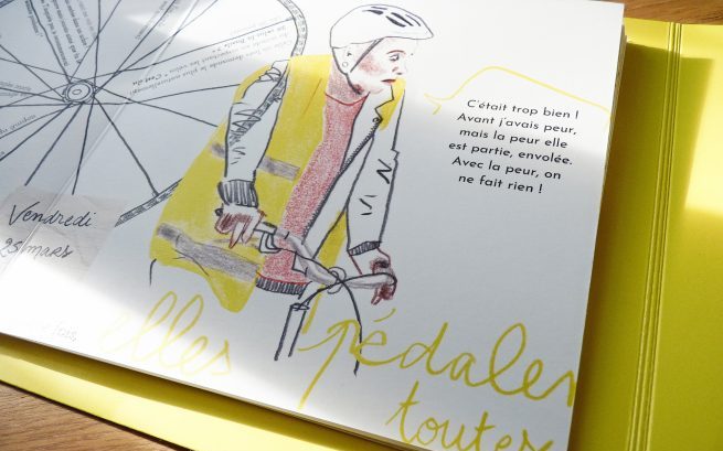 alice raconte - carnettiste - illustratrice - grenoble - bretagne - reportage dessine - velo - roues libres