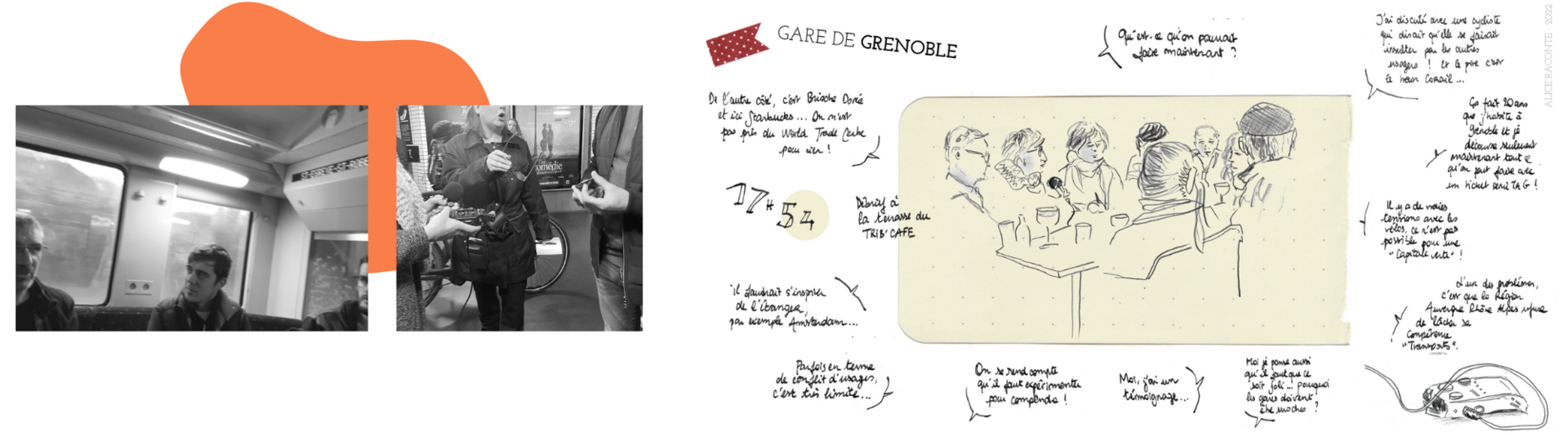 alice raconte - carnettiste - illustratrice - grenoble - conseil de developpement - c2d - metropole - marches sensibles - rer metropolitain